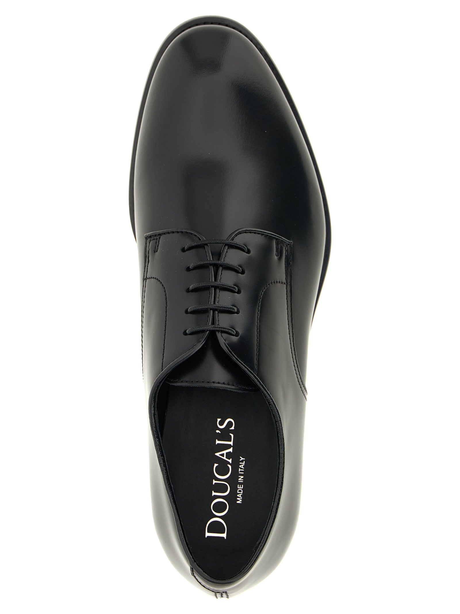 Doucal's Black Calfskin Oxfords And Derbies Doucal's