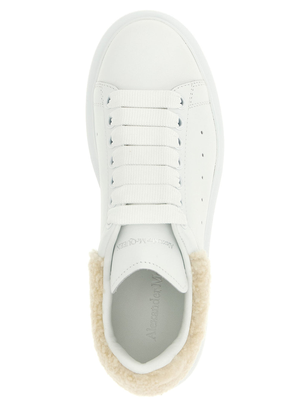 Alexander McQueen Beige Calfskin Chunky Sneakers