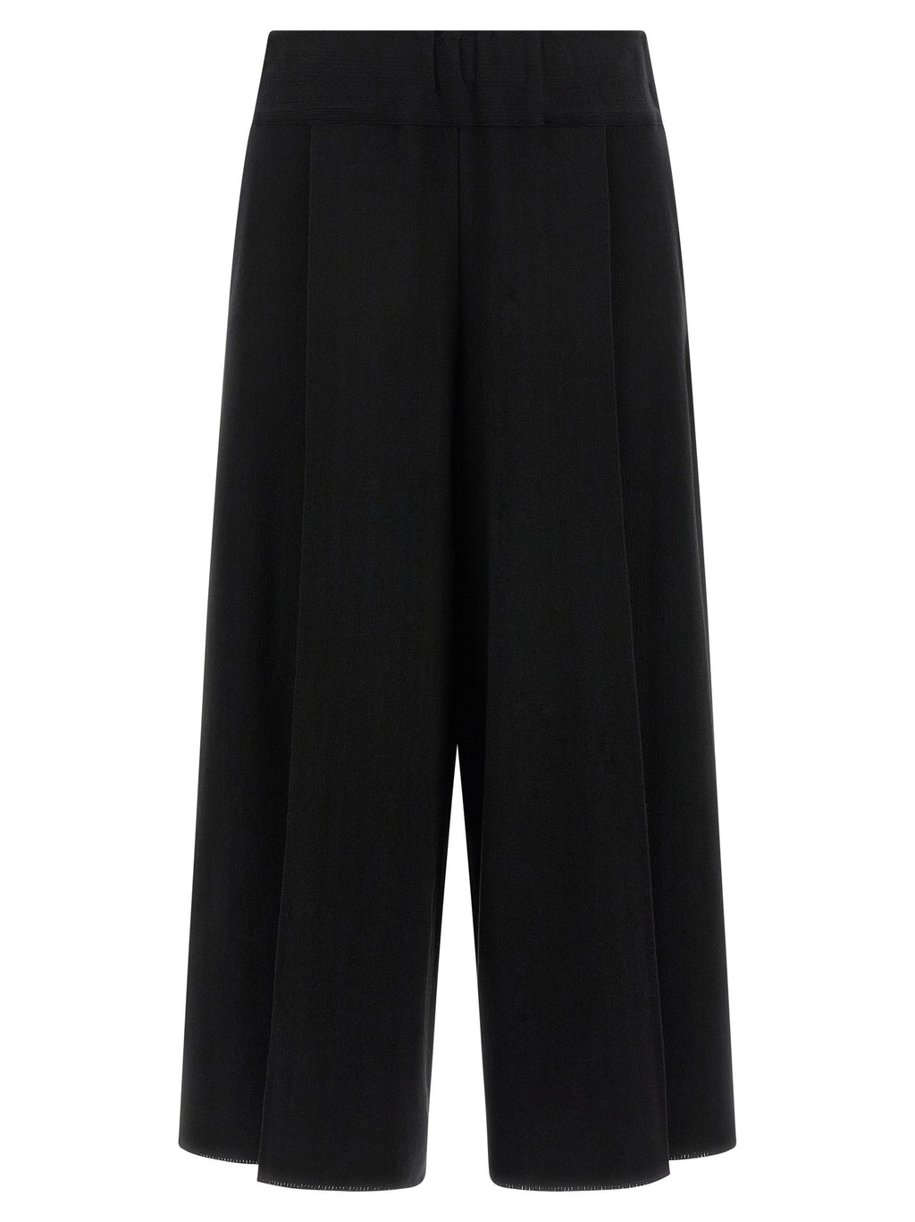 Issey Miyake Black Cotton Casual Pants