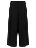 Issey Miyake Black Cotton Casual Pants