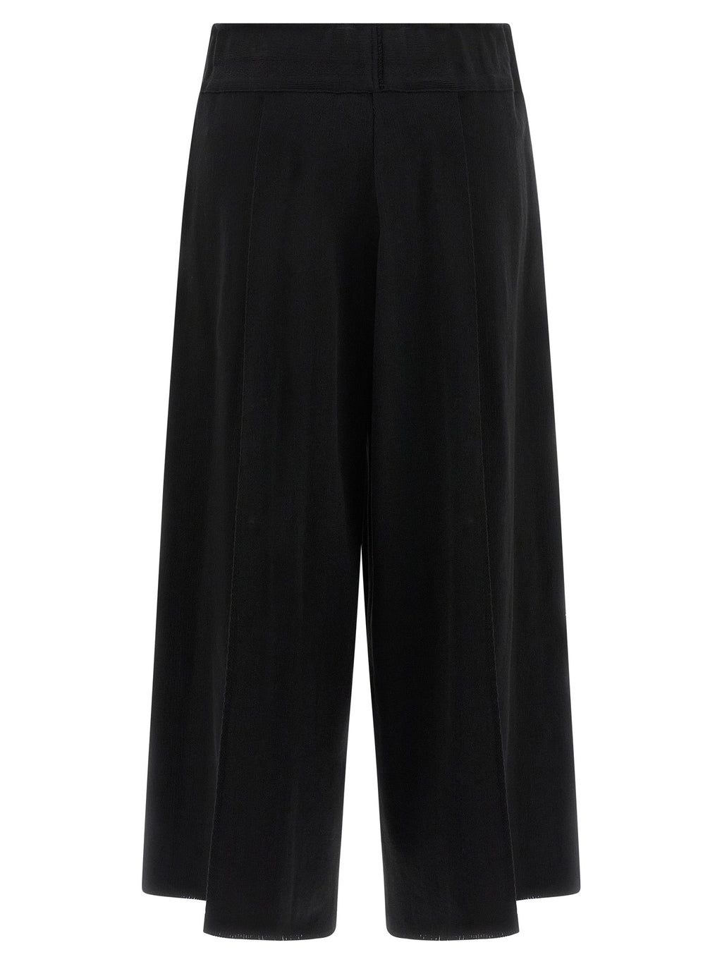 Issey Miyake Black Cotton Casual Pants