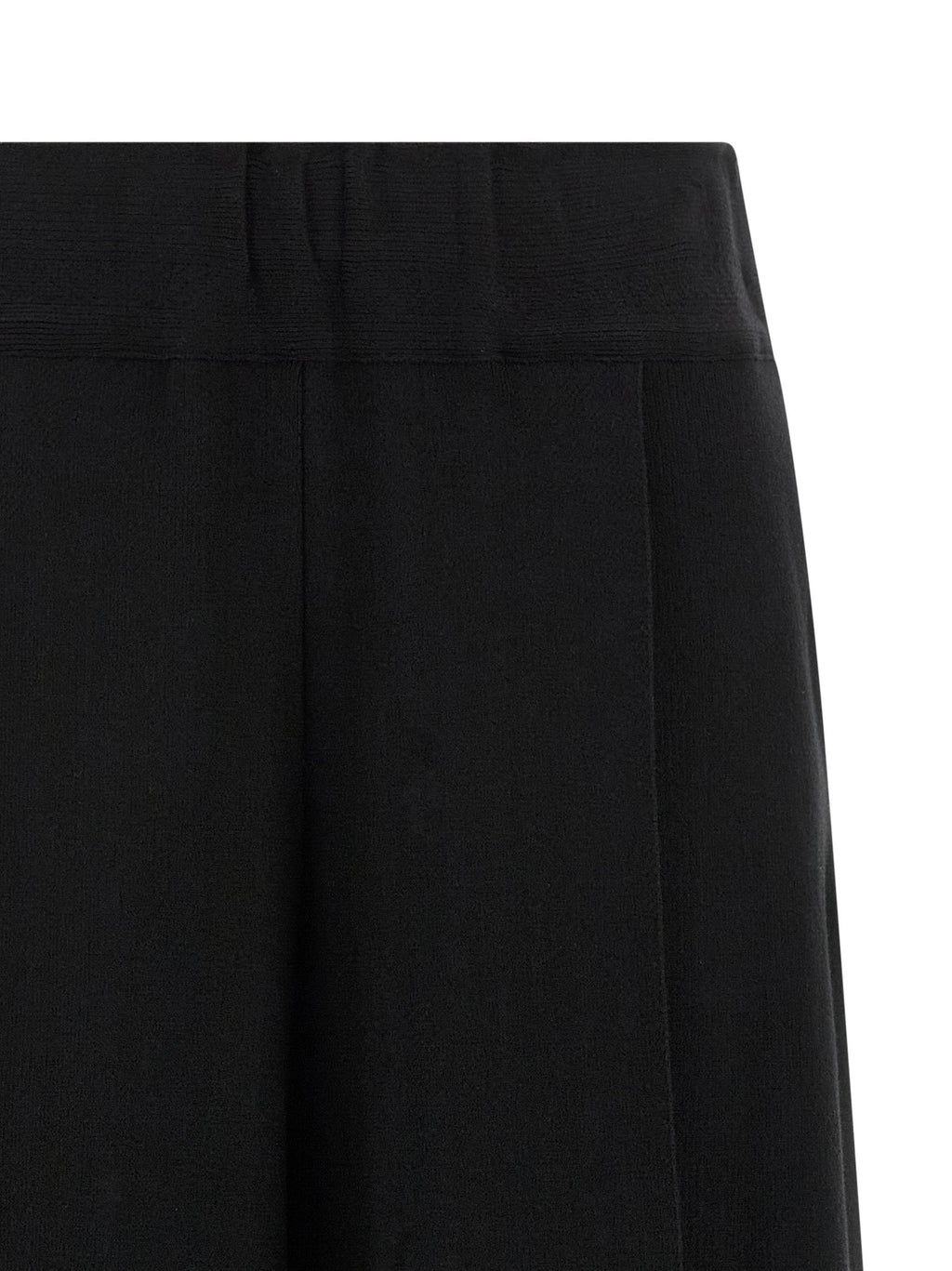Issey Miyake Black Cotton Casual Pants