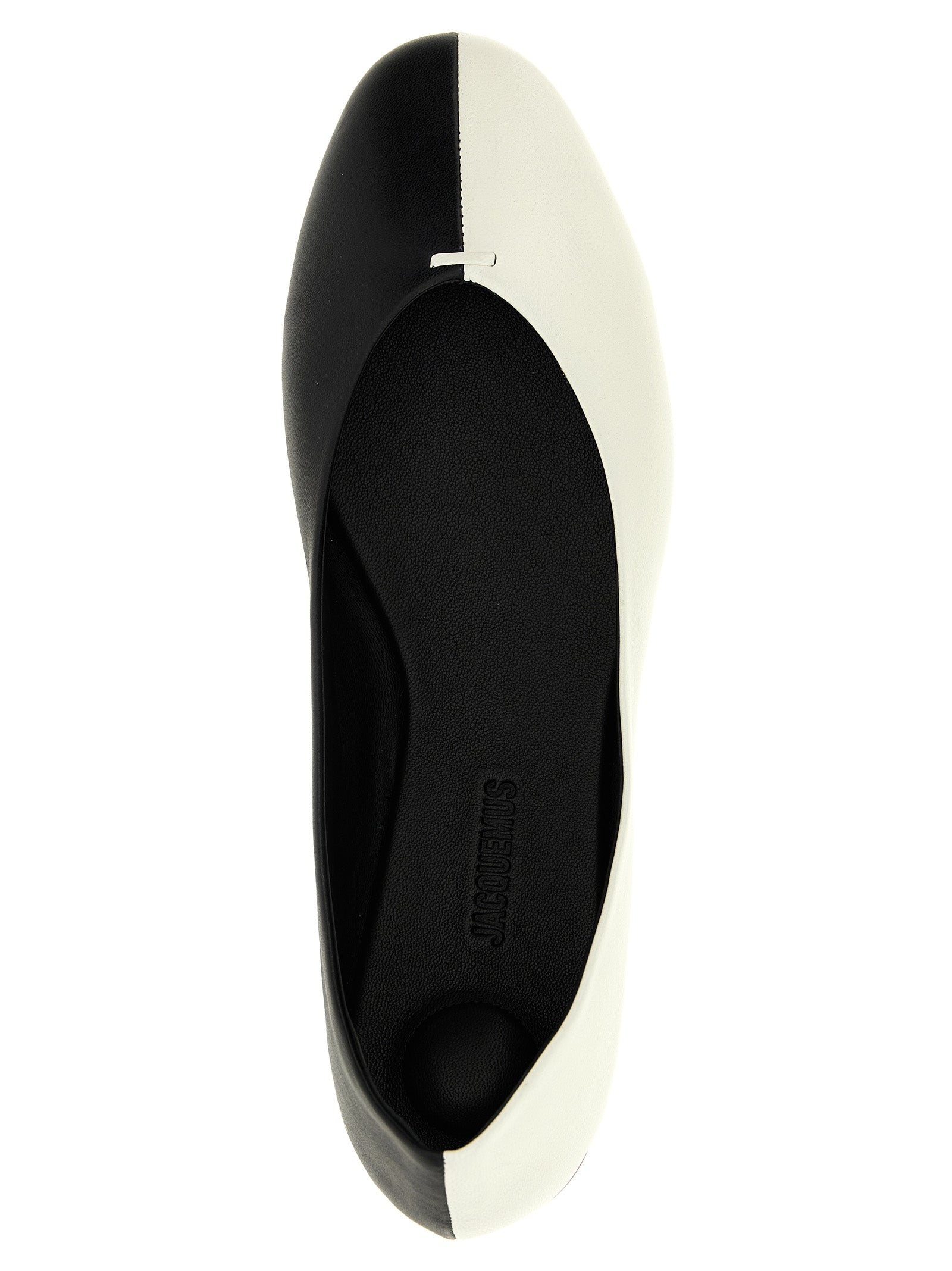 Jacquemus Bicolor Lamb Leather Ballet Flats