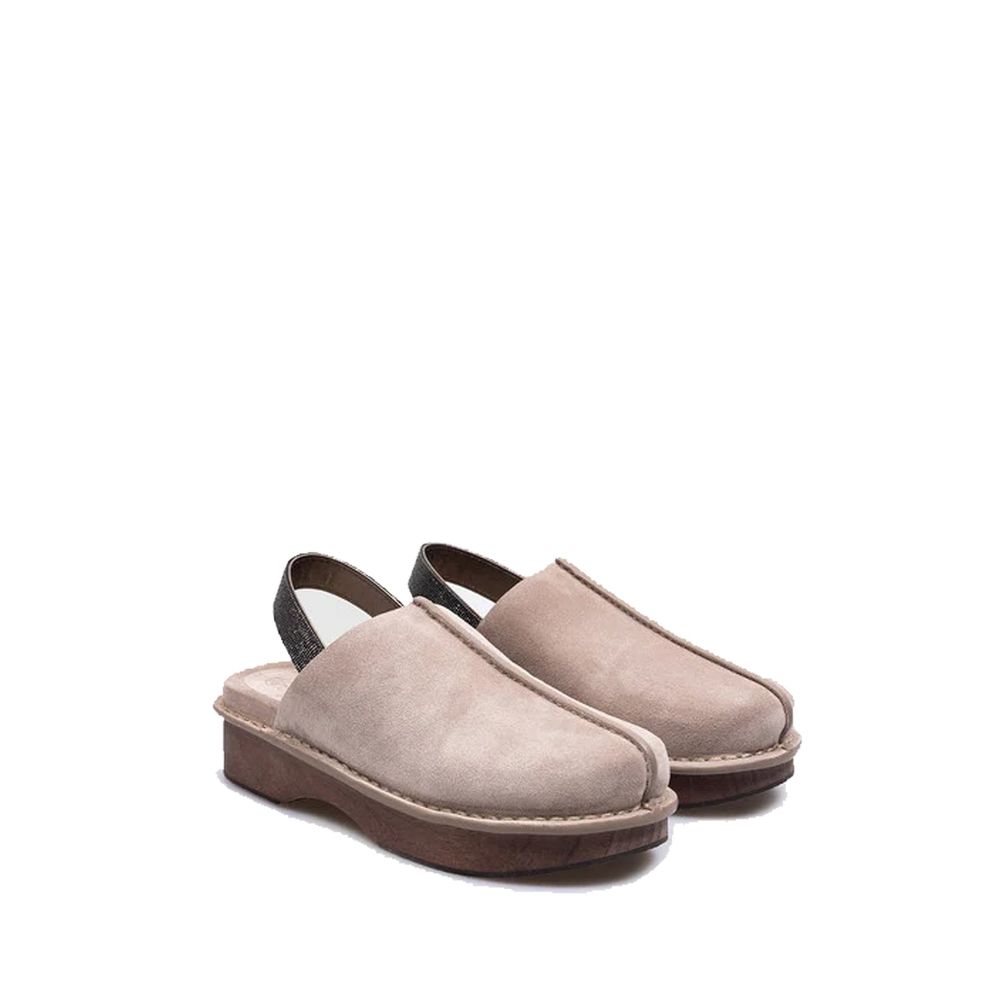 Brunello Cucinelli Brown Leather Mules