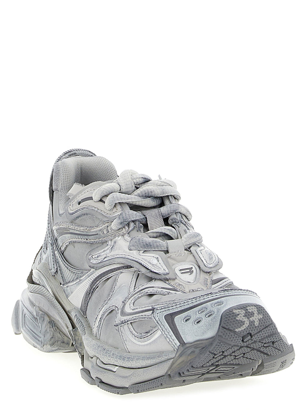 Balenciaga Gray Polyethylene Athletic Sneakers