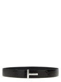 Tom Ford Brown Calfskin Belt