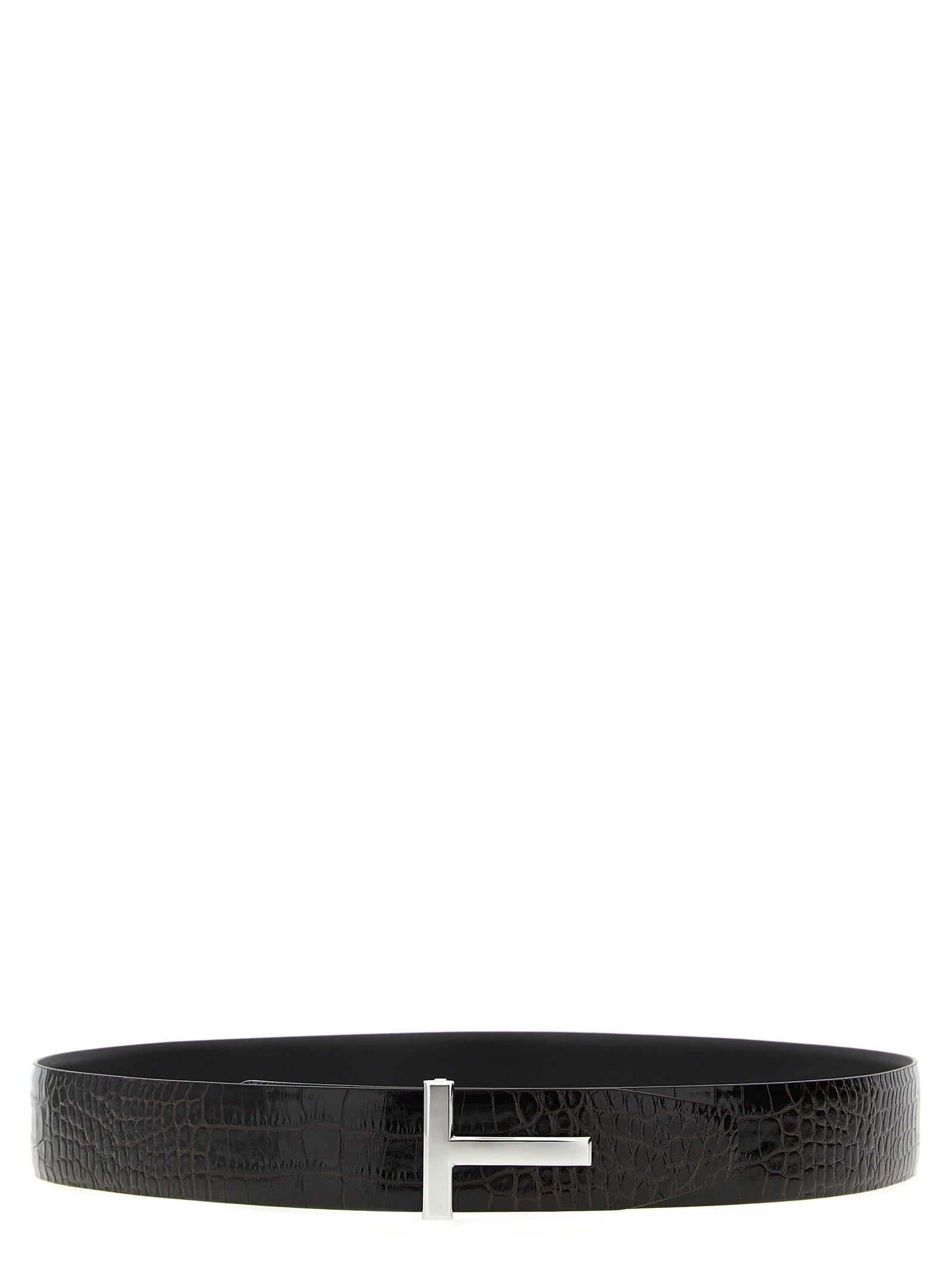 Tom Ford Brown Calfskin Belt