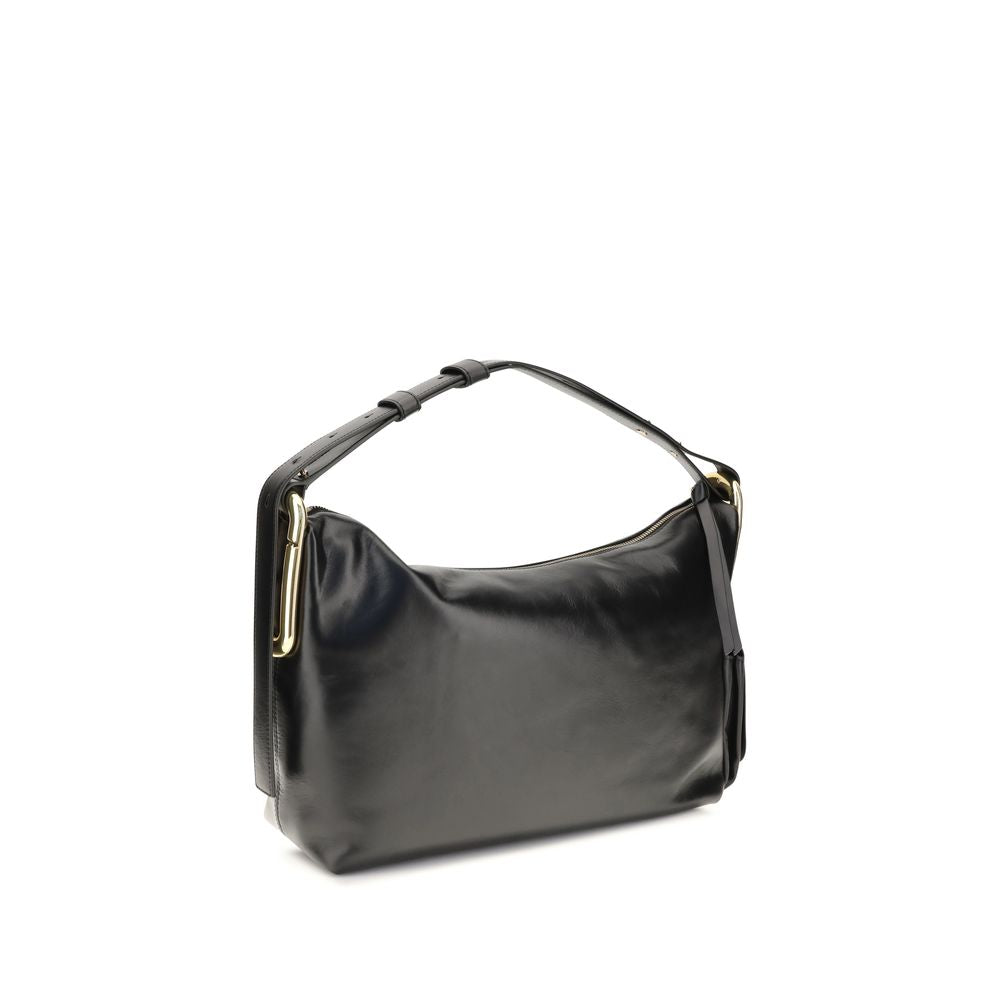 Marc Jacobs Black Calf Leather Bos Taurus Shoulder Bag
