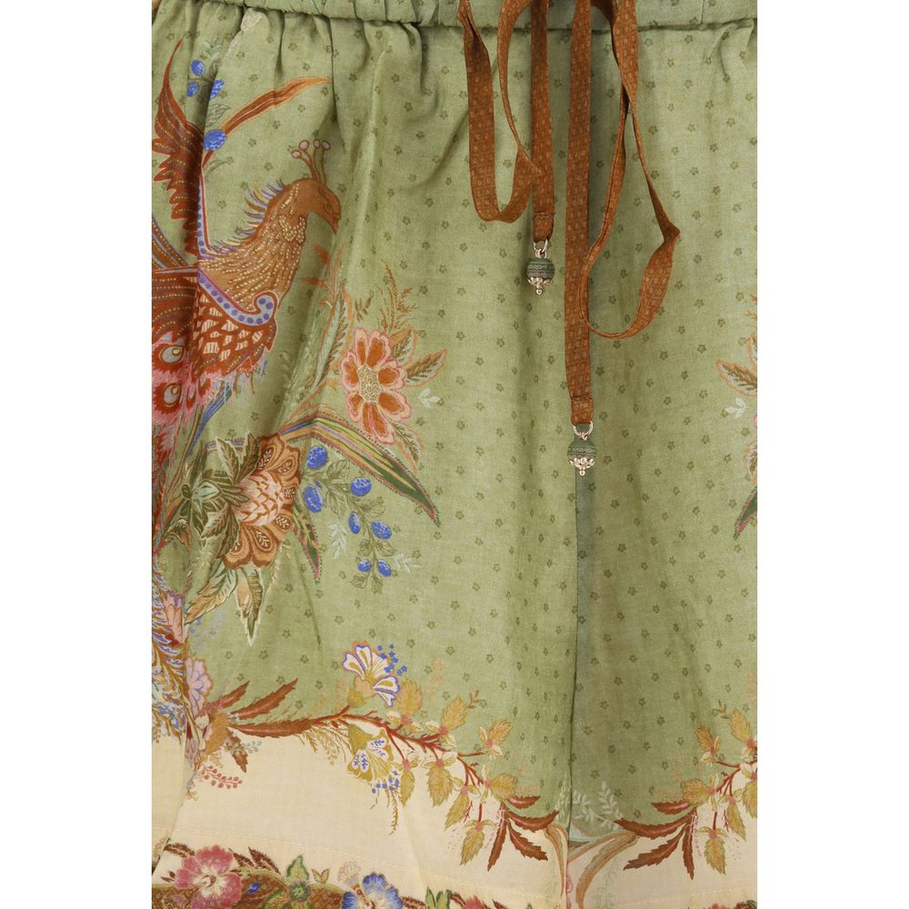 Zimmermann Multicolor Silk Bermuda Shorts