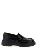 Tod's Black Calfskin Slip-On Loafers