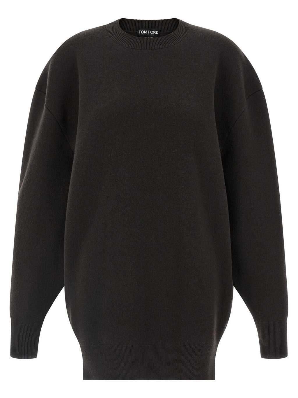 Tom Ford Brown Virgin Wool Short Dress