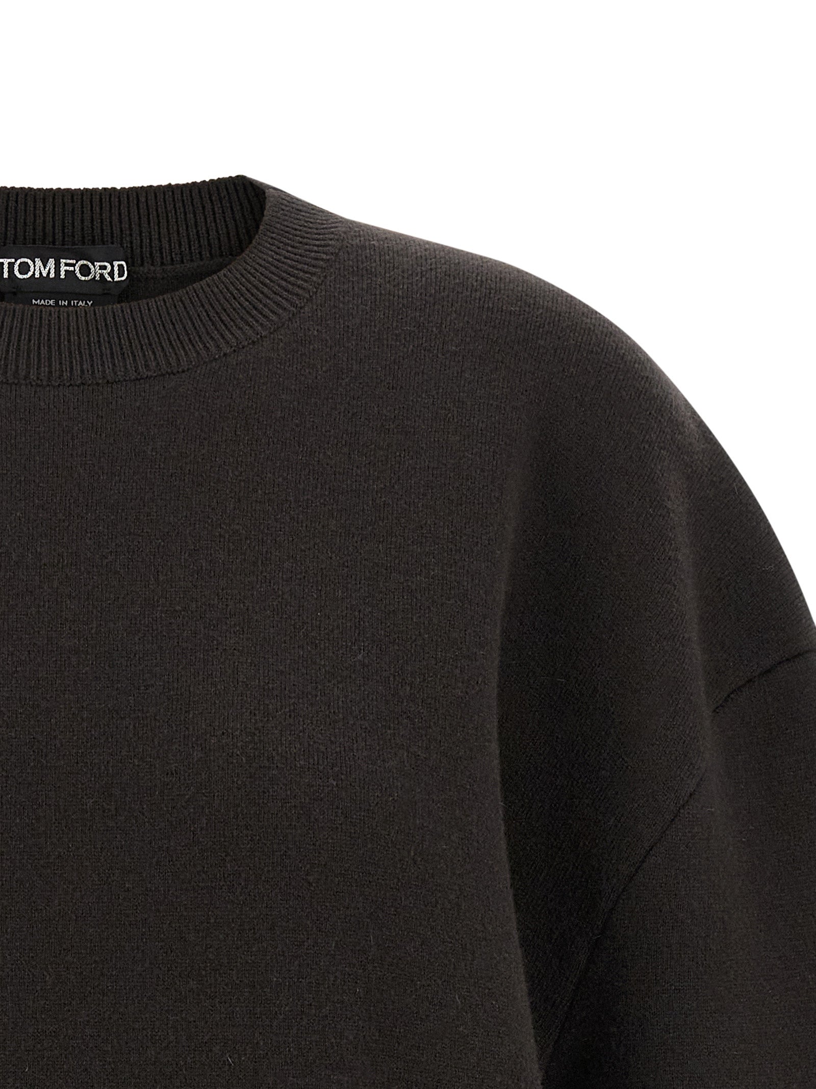 Tom Ford Brown Virgin Wool Short Dress