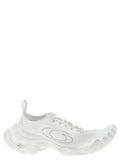 Balenciaga White Polyester Athletic Sneakers