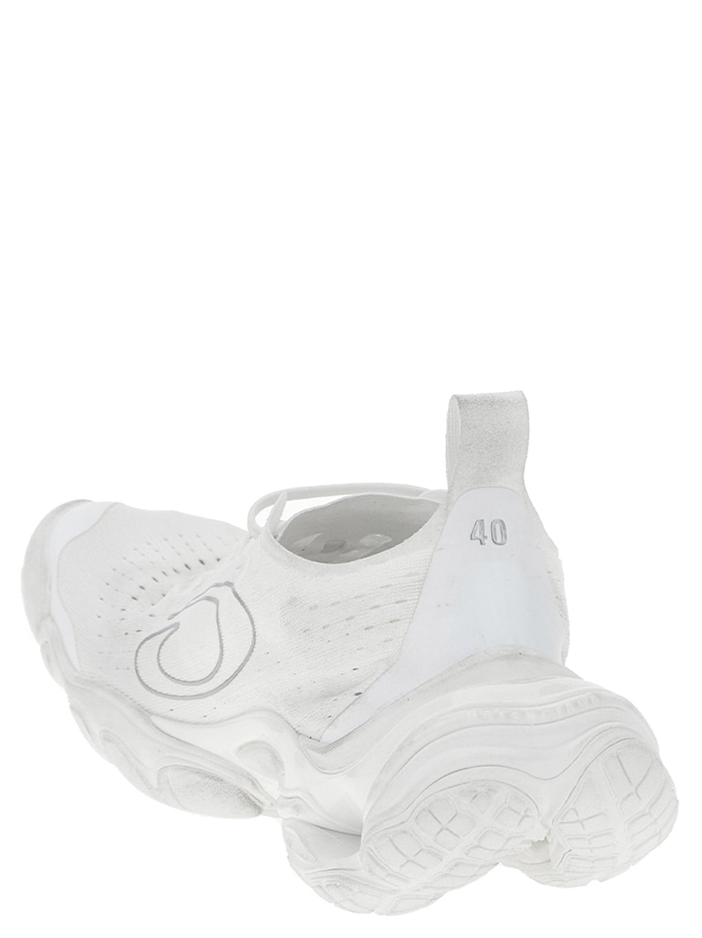 Balenciaga White Polyester Athletic Sneakers