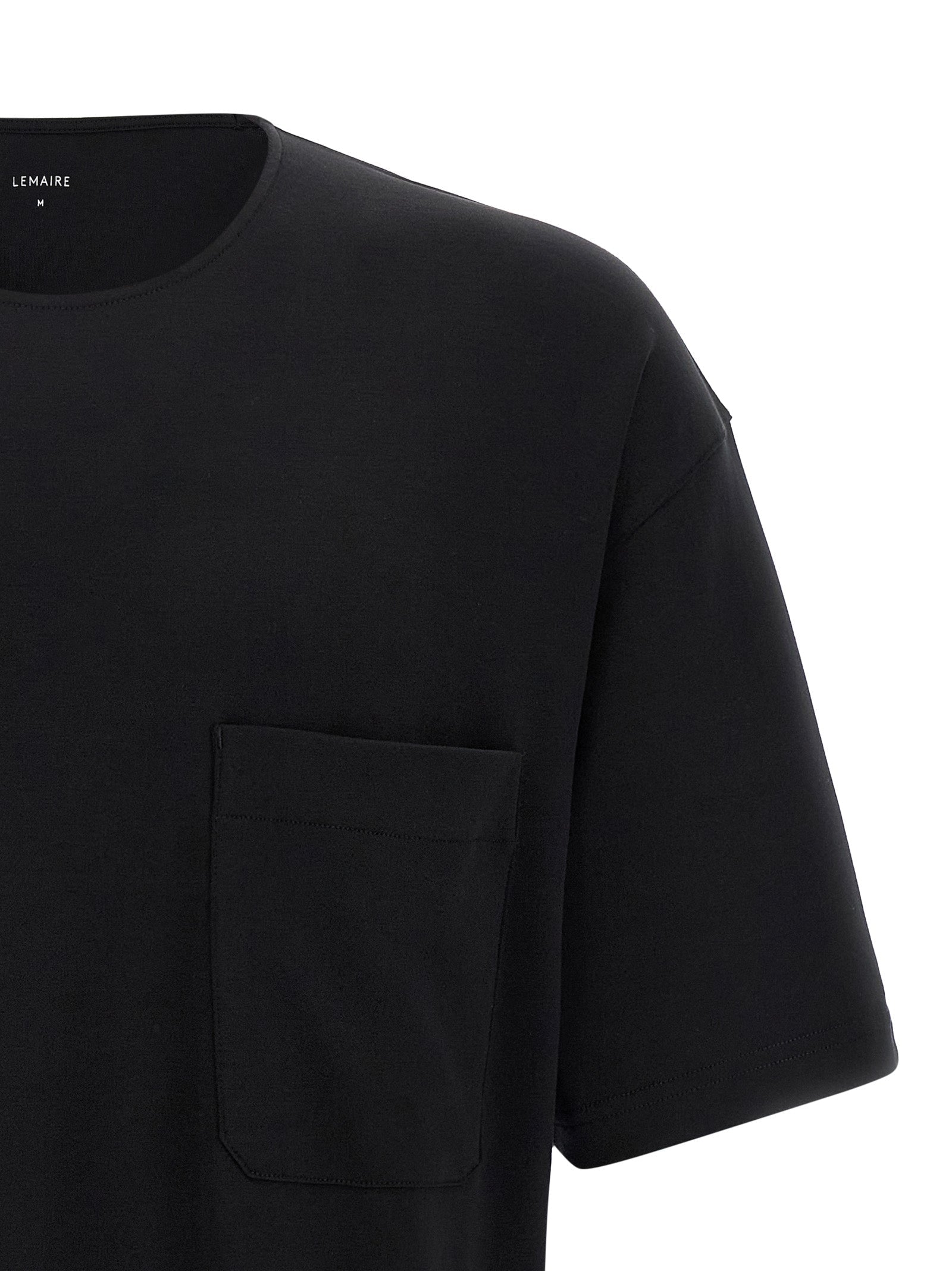 Lemaire Black Cotton T-Shirt