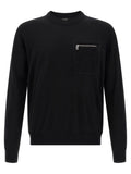 Fendi Black Virgin Wool Cardigan
