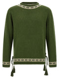 BODE Bicolor Virgin Wool Cardigan