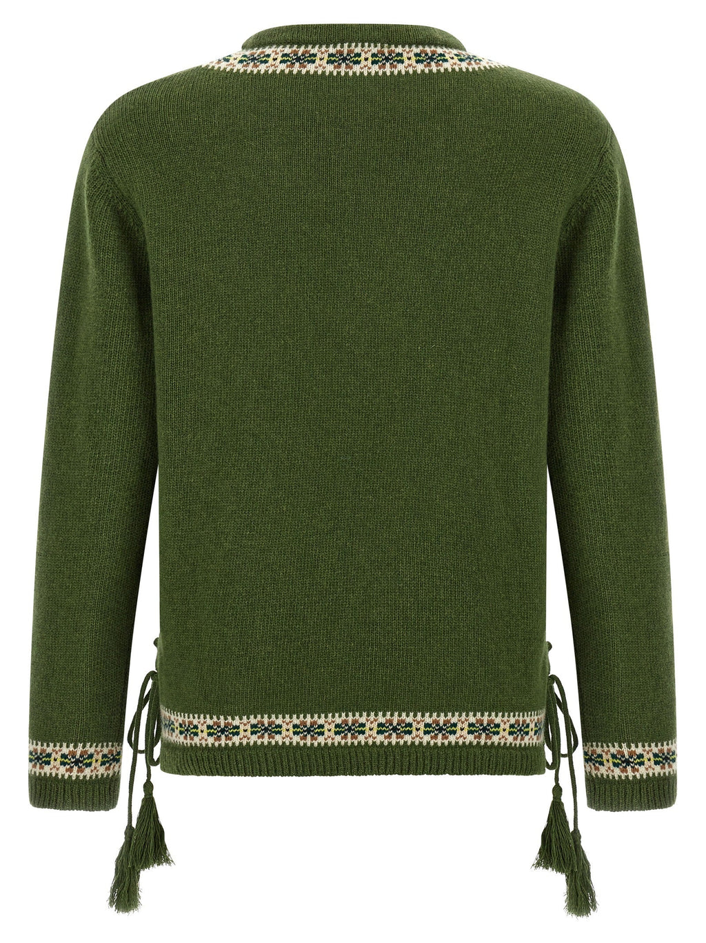BODE Bicolor Virgin Wool Cardigan