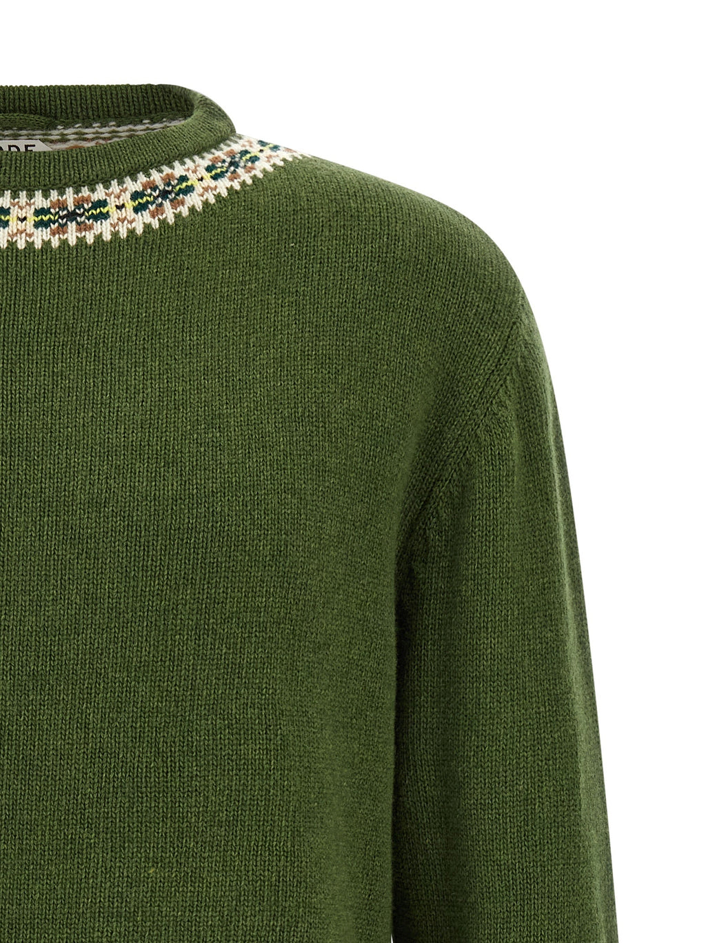 BODE Bicolor Virgin Wool Cardigan