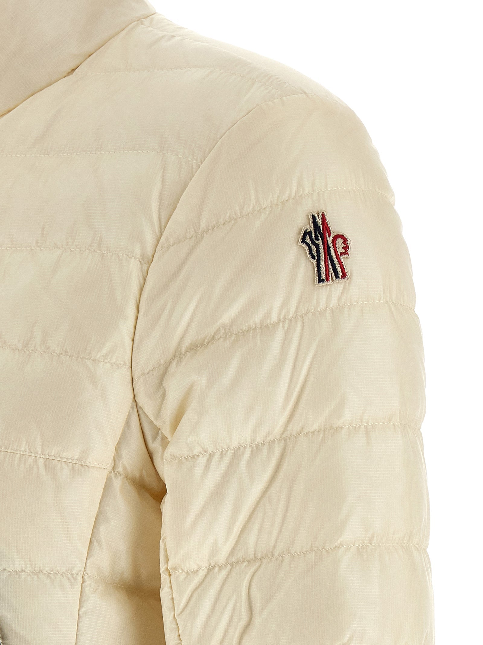 Moncler Grenoble White Polyamide Full-Length Jacket