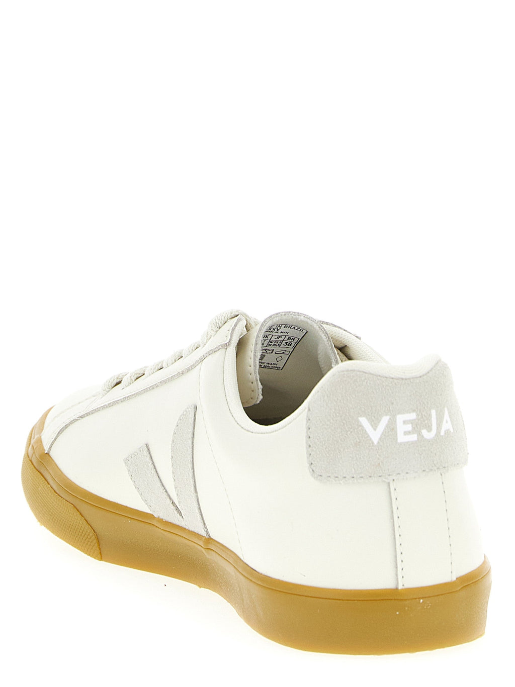 Veja Beige Calfskin Low Top Sneakers