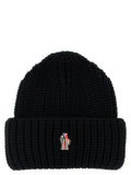 Moncler Grenoble Black Virgin Wool Beanie