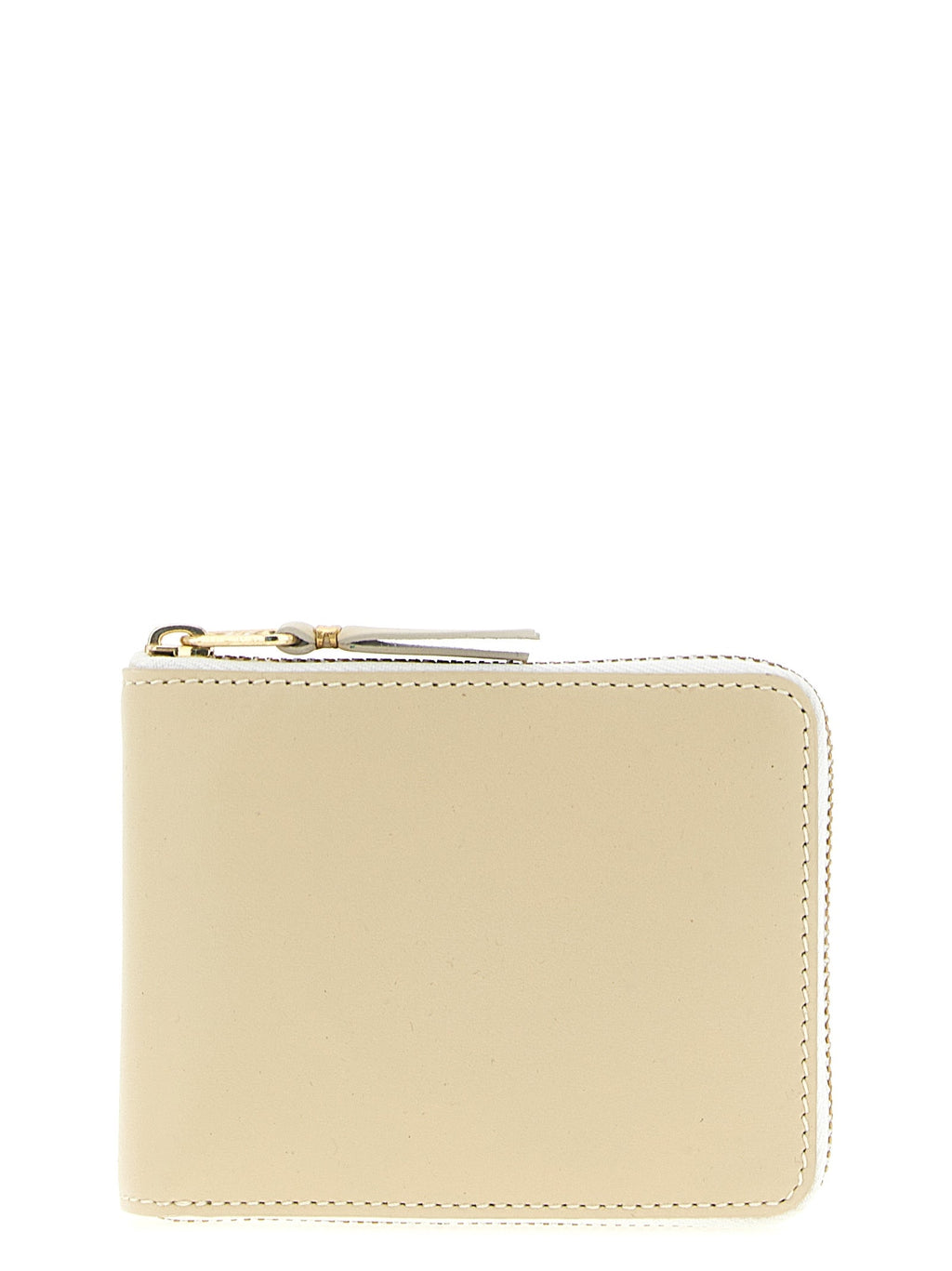 Comme Des Garçons Beige Calfskin Cardholder