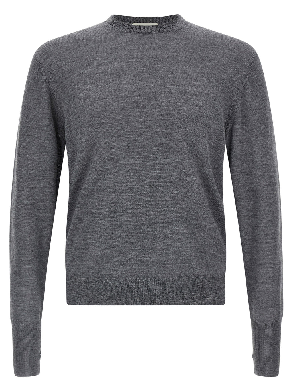 MA'RY'YA Gray Virgin Wool Cardigan