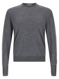 MA'RY'YA Gray Virgin Wool Cardigan