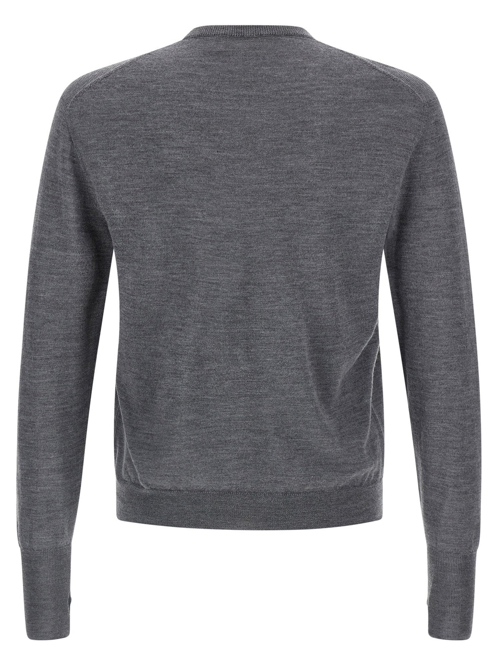 MA'RY'YA Gray Virgin Wool Cardigan