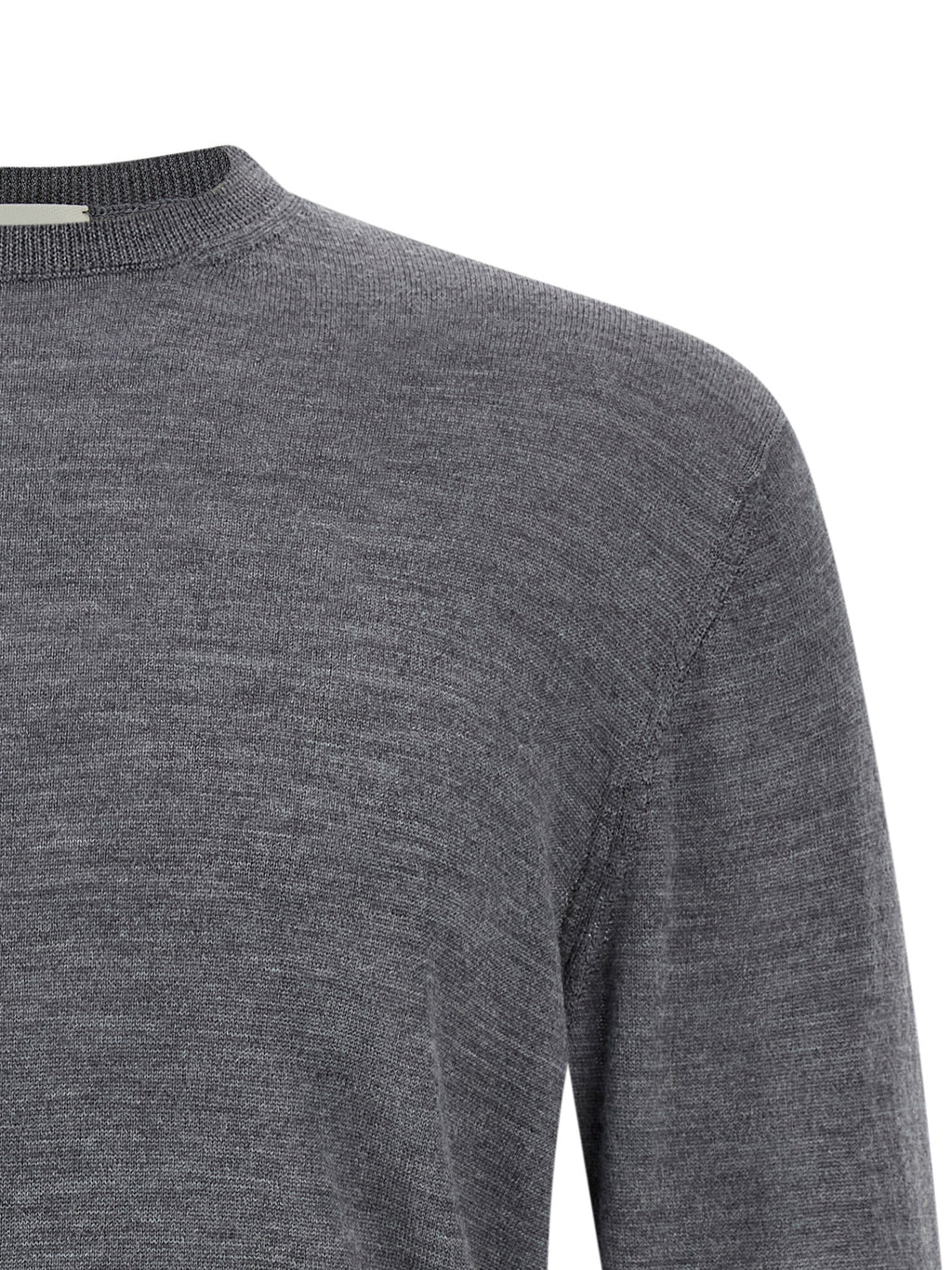 MA'RY'YA Gray Virgin Wool Cardigan