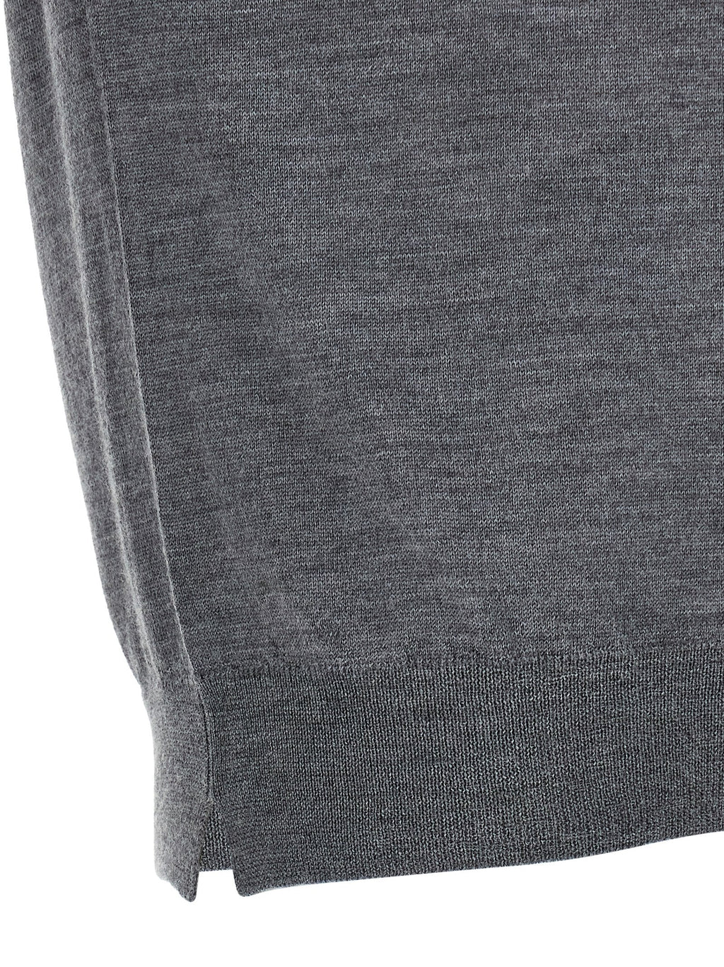 MA'RY'YA Gray Virgin Wool Cardigan