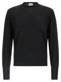 MA'RY'YA Black Virgin Wool Cardigan