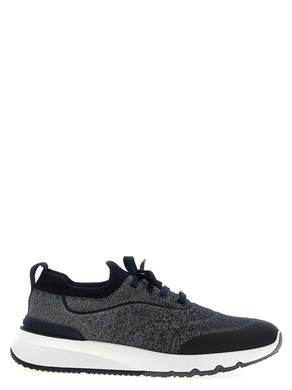 Brunello Cucinelli Blue Cotton Athletic Sneakers Brunello Cucinelli