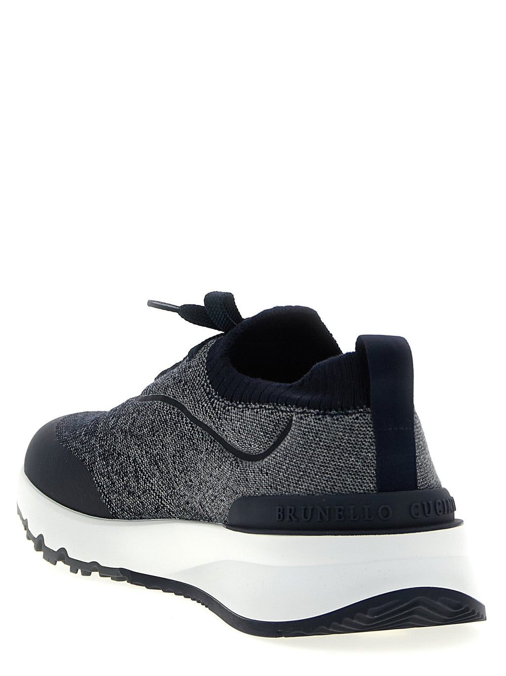 Brunello Cucinelli Blue Cotton Athletic Sneakers Brunello Cucinelli