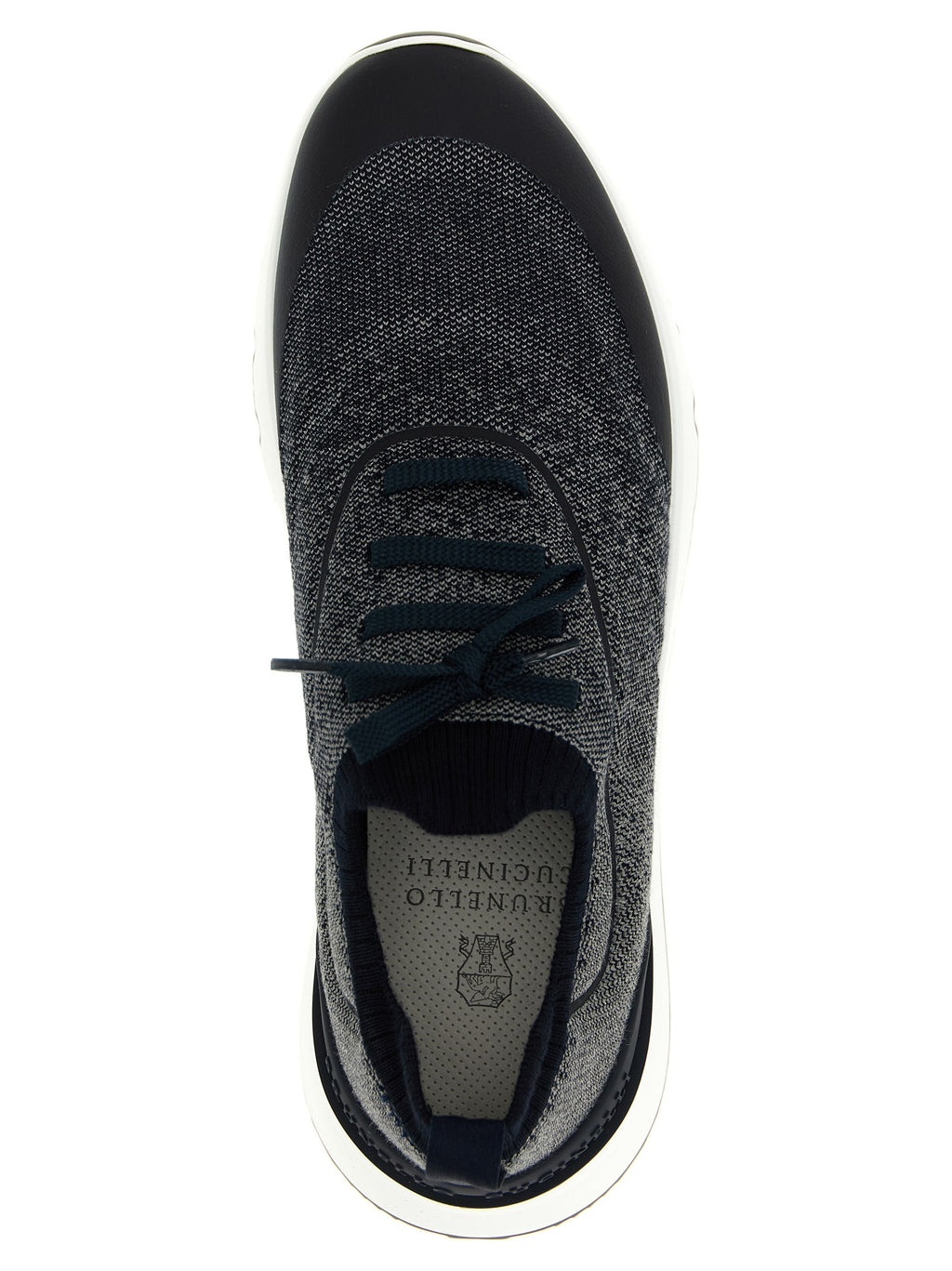 Brunello Cucinelli Blue Cotton Athletic Sneakers Brunello Cucinelli