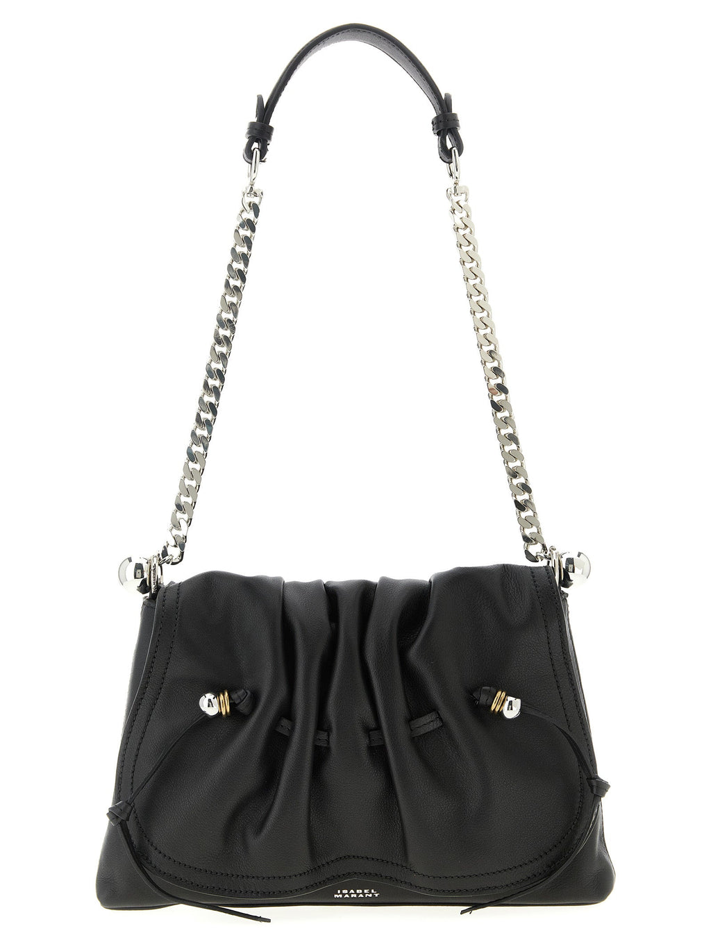 Isabel Marant Black Calfskin Shoulder Bag