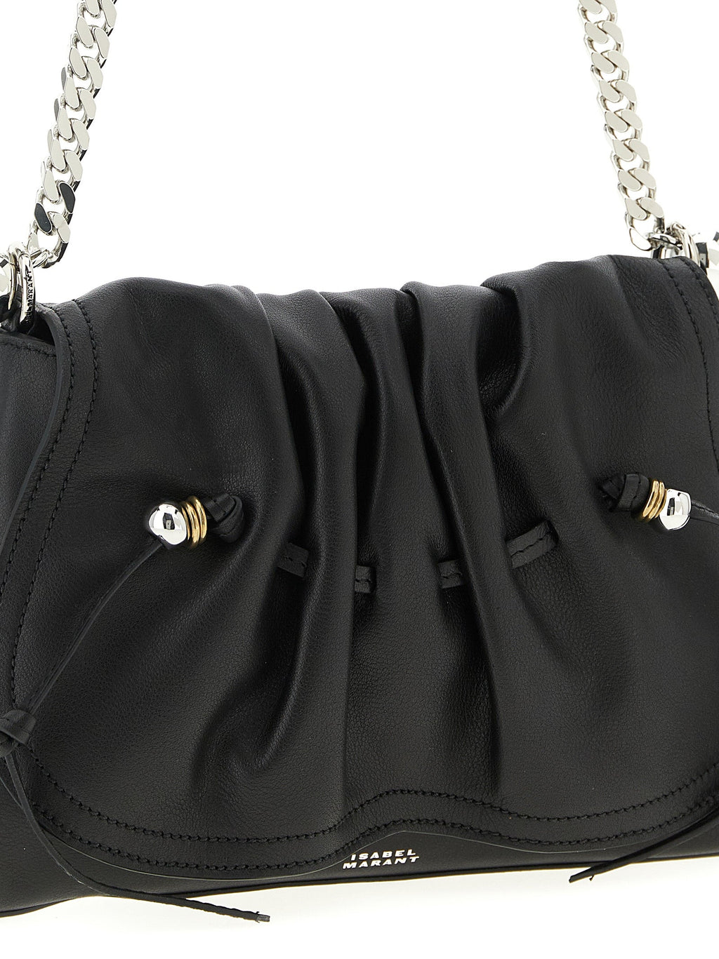 Isabel Marant Black Calfskin Shoulder Bag