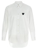 Comme Des Garçons Play White Cotton Blouse