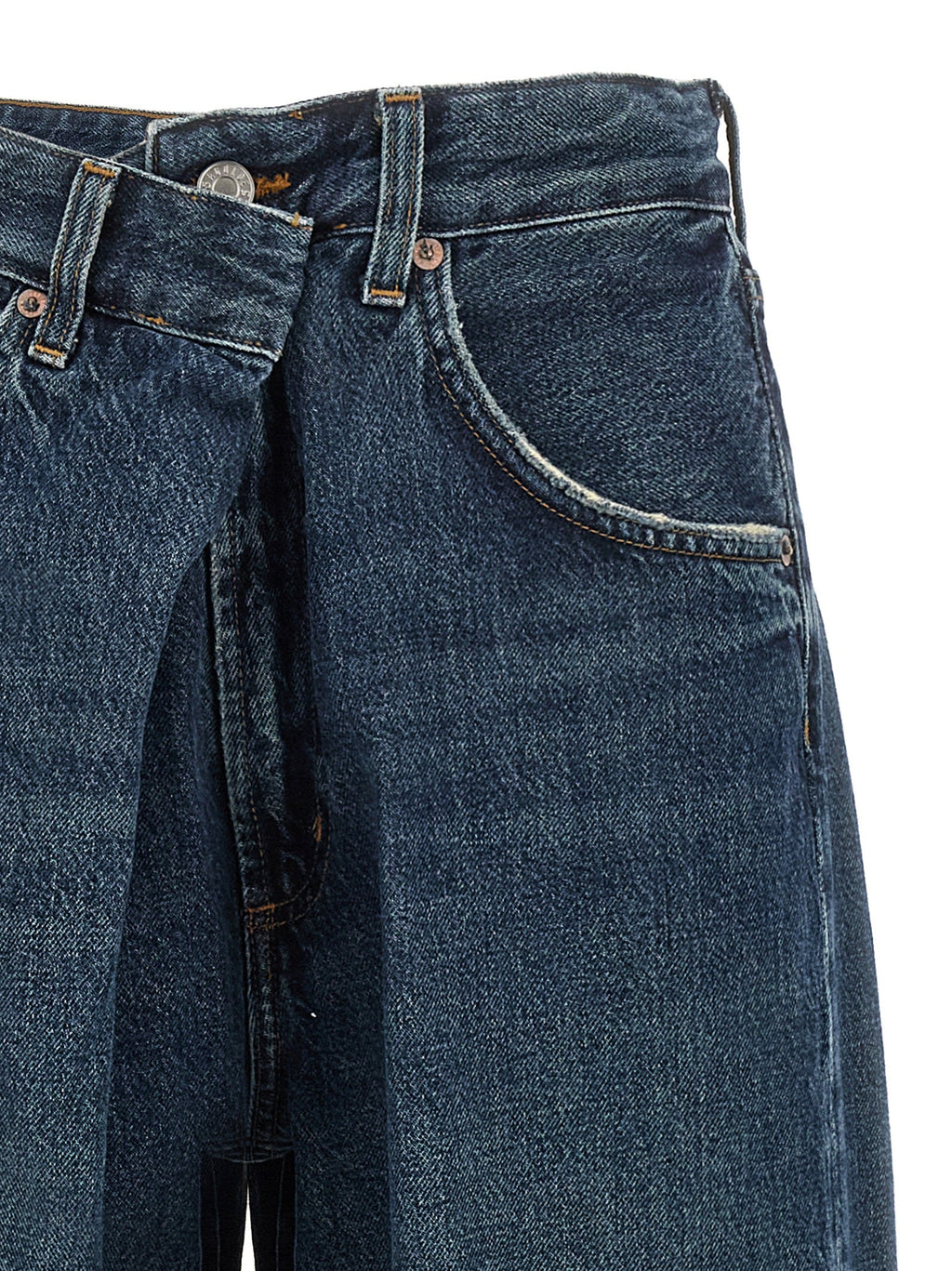 Agolde Blue Cotton Jeans Denim