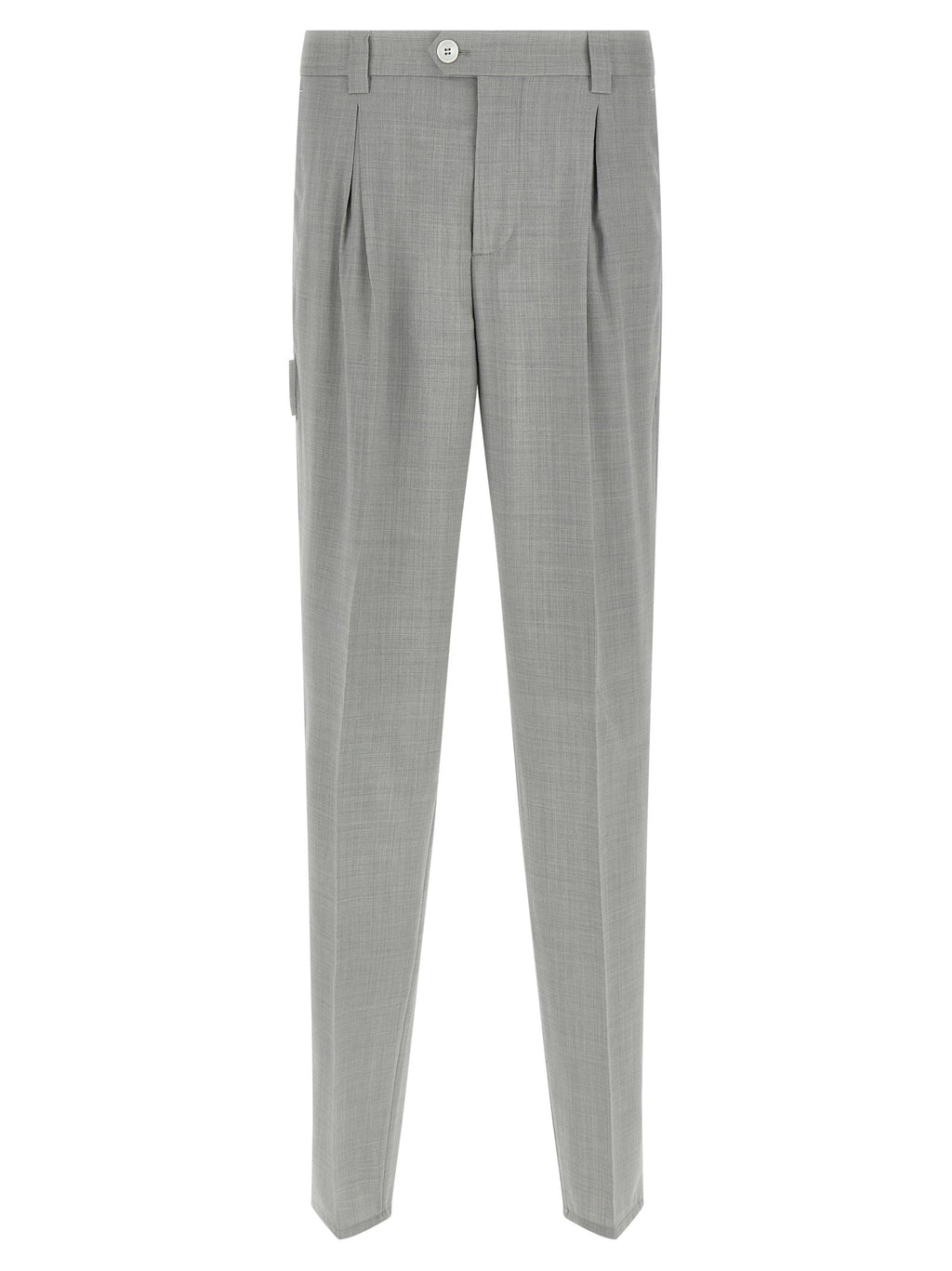 Brunello Cucinelli Gray Virgin Wool Dress Pants
