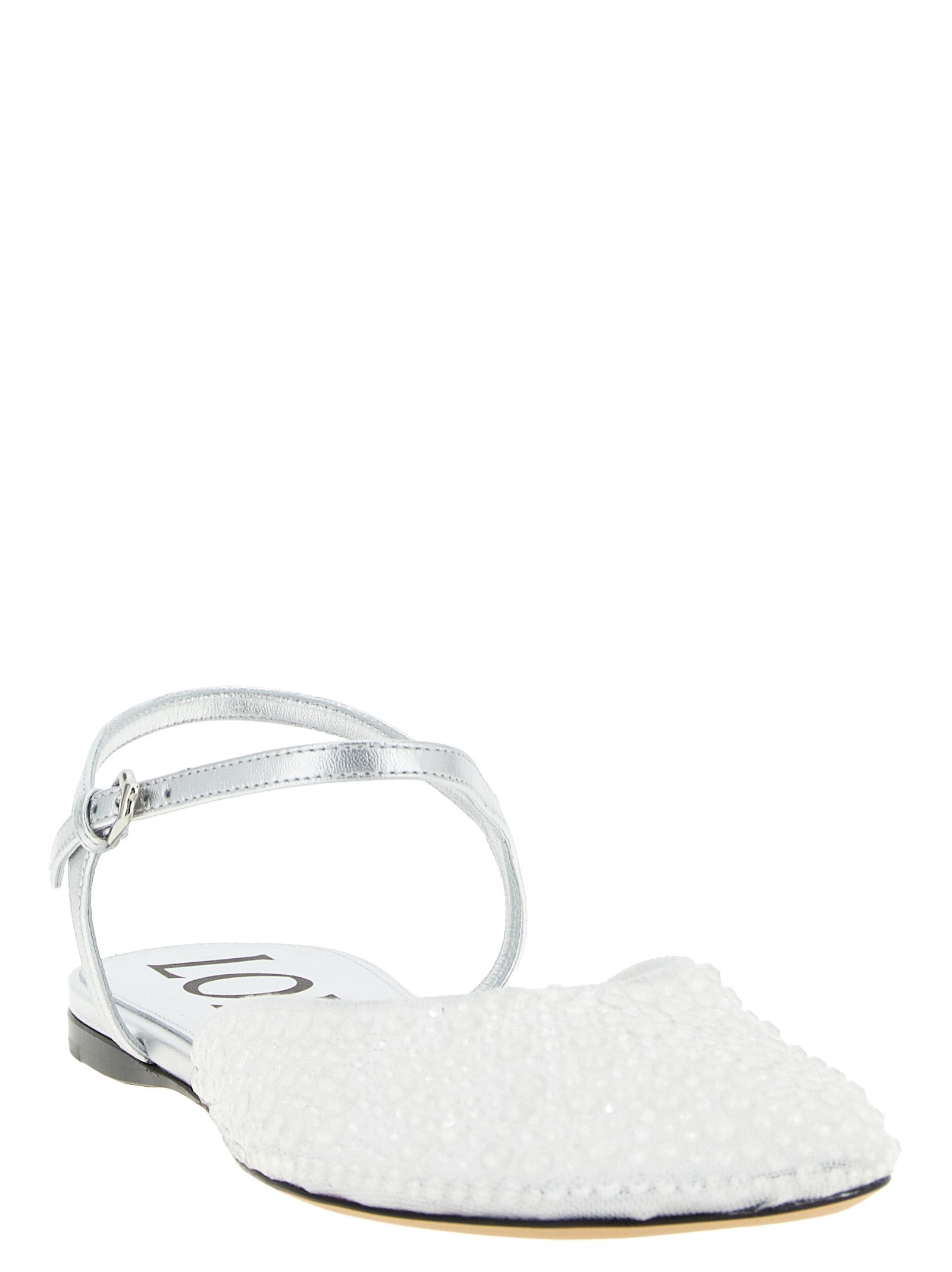 Loewe White Polyamide Ballet Flats