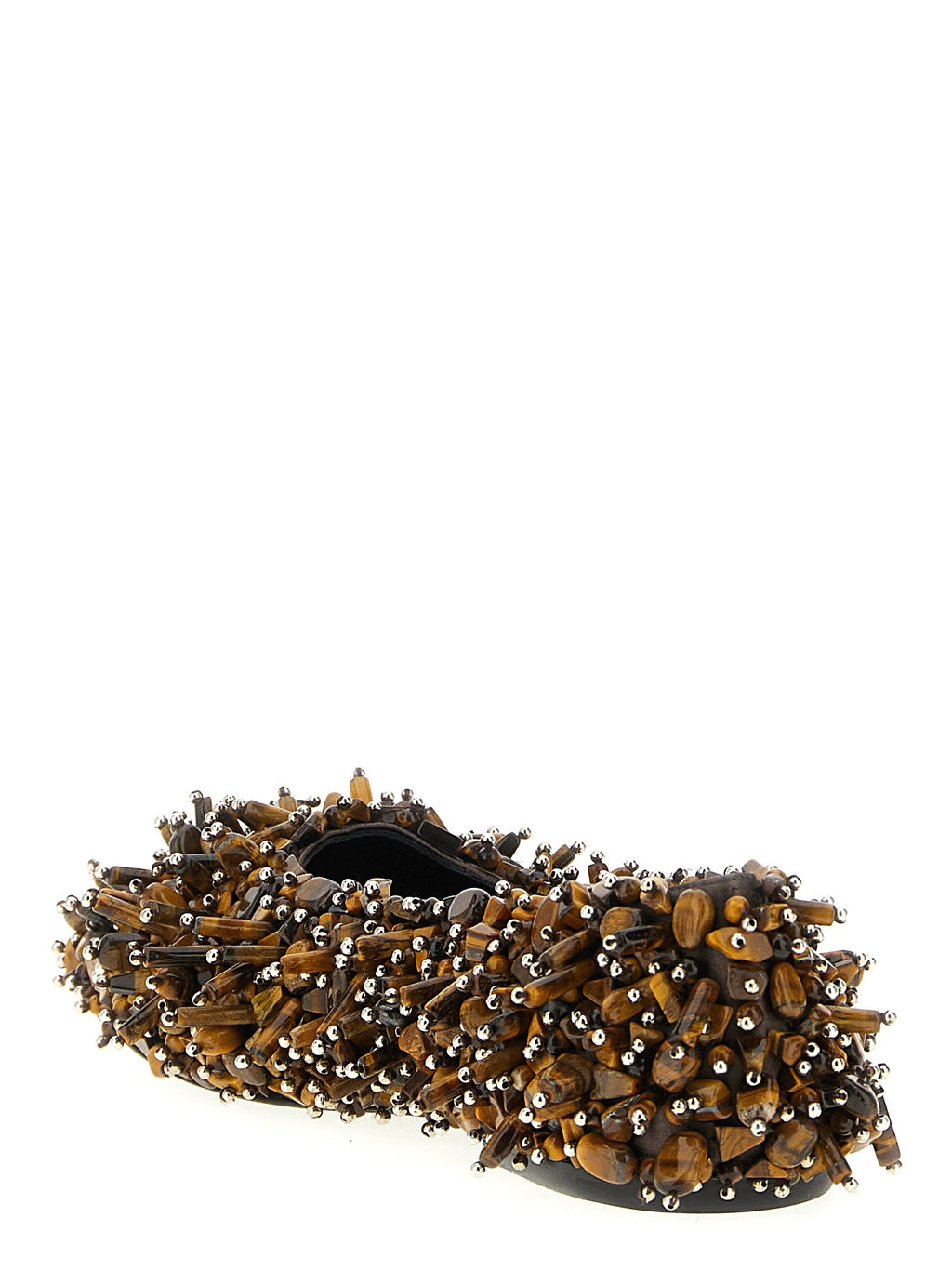 Dries Van Noten Brown Viscose Ballet Flats
