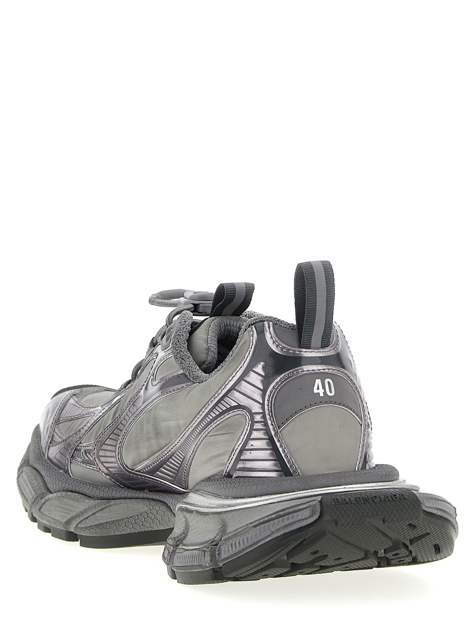Balenciaga Gray Polyester Athletic Sneakers