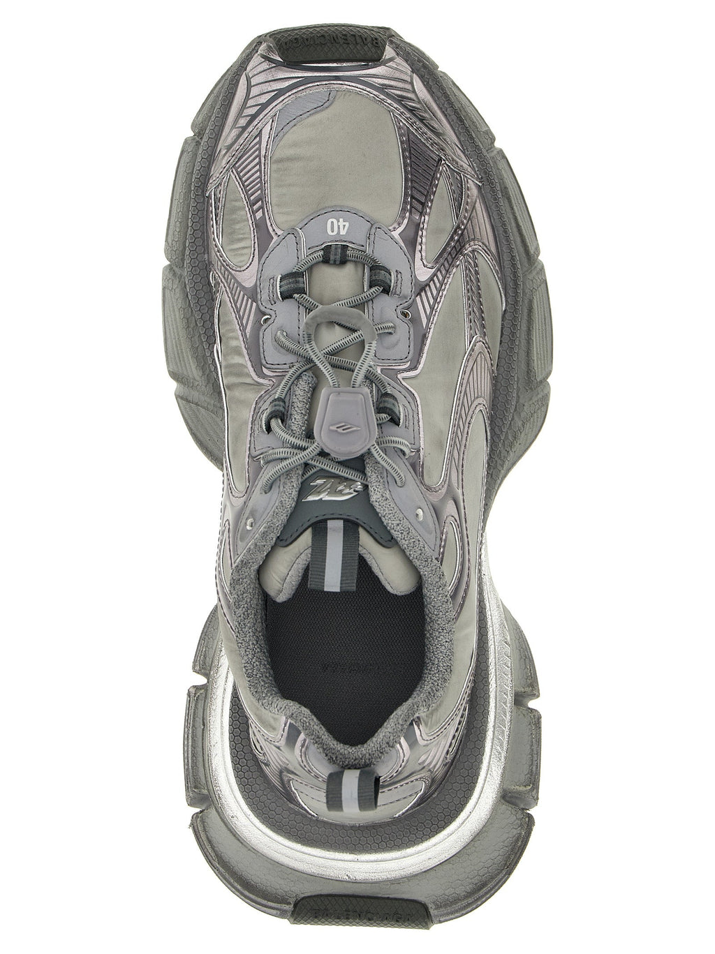 Balenciaga Gray Polyester Athletic Sneakers