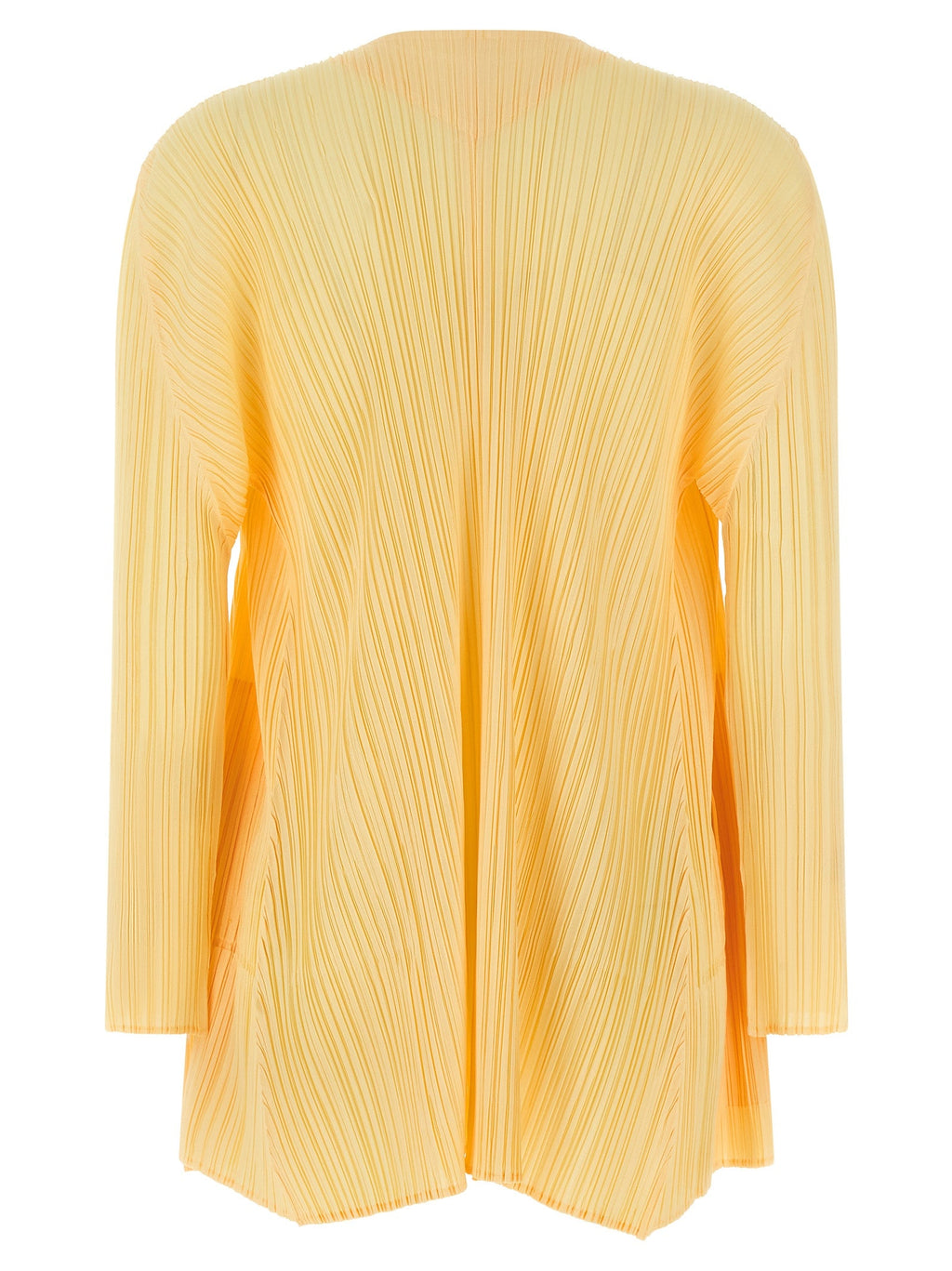 PLEATS PLEASE ISSEY MIYAKE Bicolor Polyester Cardigan