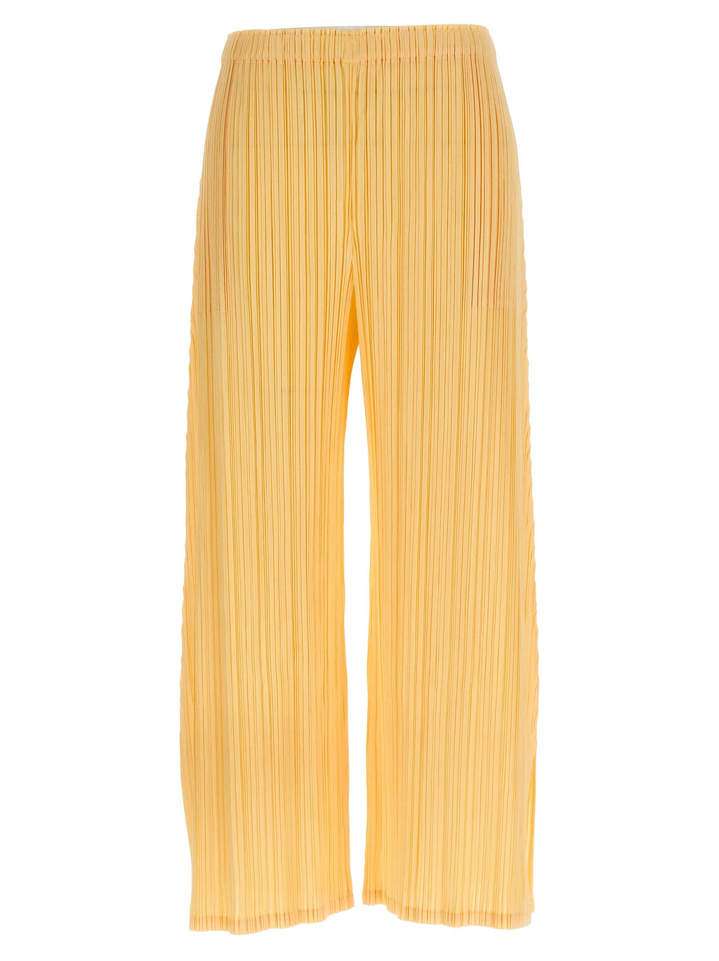 PLEATS PLEASE ISSEY MIYAKE Bicolor Polyester Casual Pants