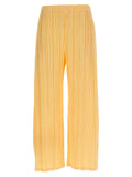 PLEATS PLEASE ISSEY MIYAKE Bicolor Polyester Casual Pants