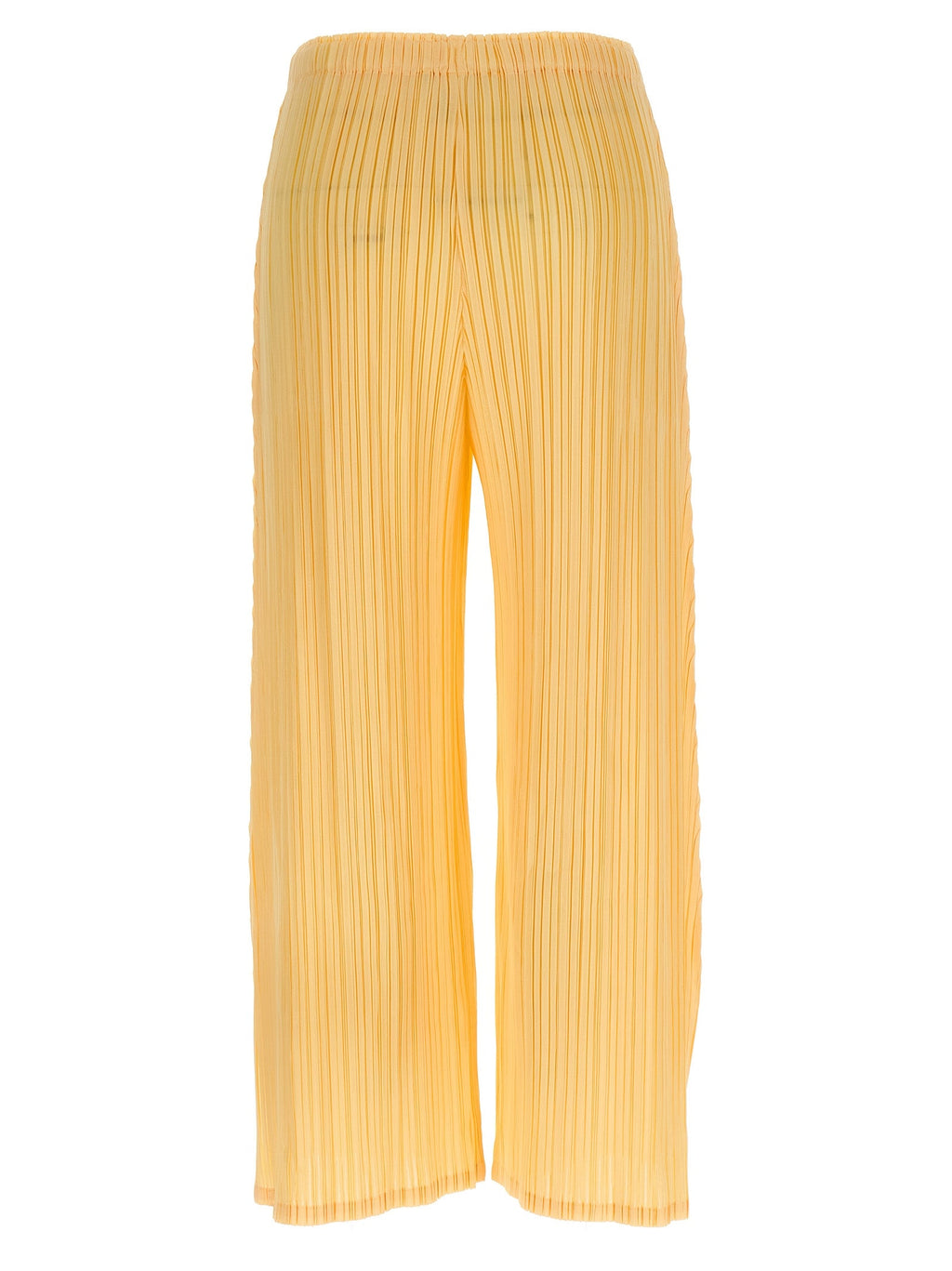 PLEATS PLEASE ISSEY MIYAKE Bicolor Polyester Casual Pants