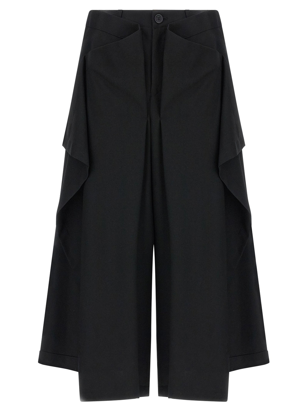 Issey Miyake Black Wool Casual Pants